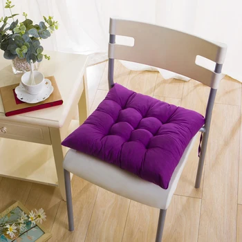 

1pcs Home Chair Seat Cushion Pad Winter Office Bar Chair Back Seat Cushions Sofa Pillow Buttocks Chair Cushion with Ties 40X40cm