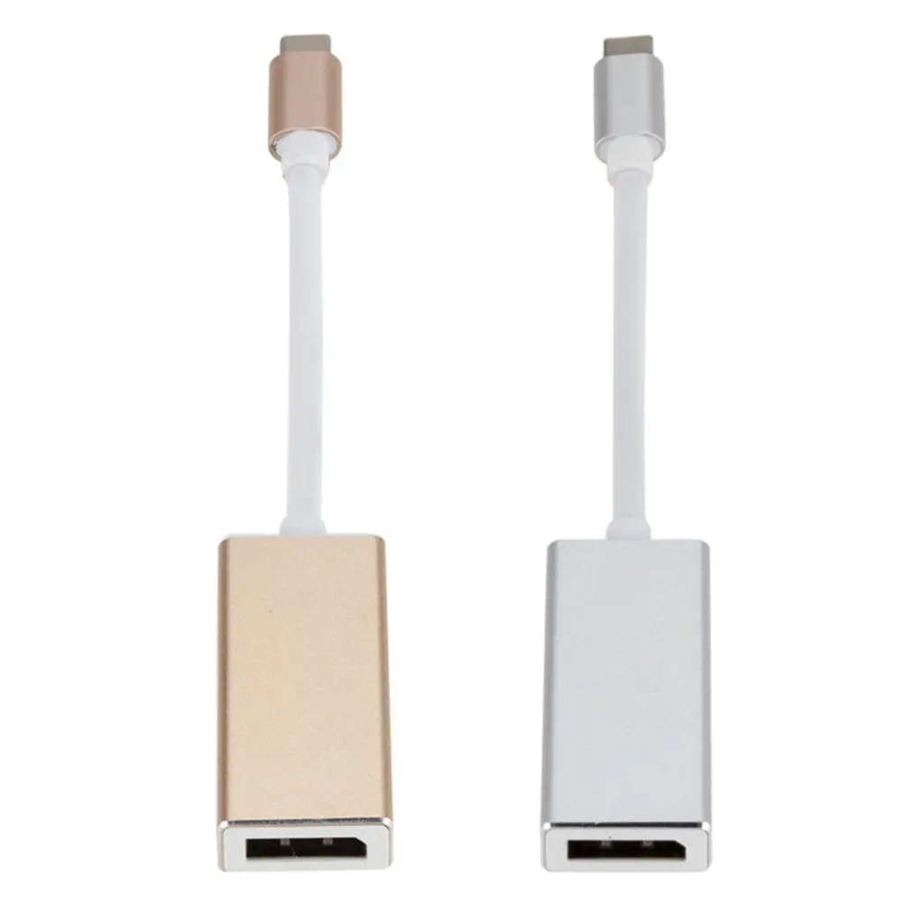 USB 3,1 тип-c к Мини адаптер портов дисплея 4K высокой четкости алюминиевый USB-C к Мини DP конвертер Кабель