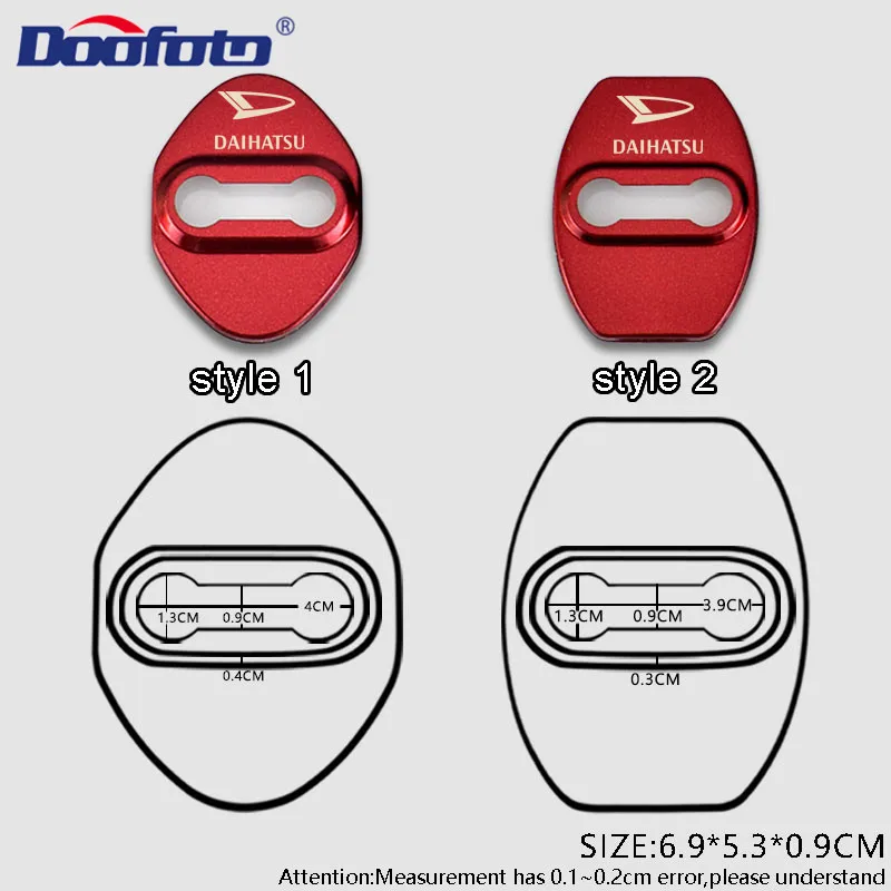 Doofoto 4x автомобильный стильный дверной замок для Daihatsu Terios Sirion Mira Materia Rocky YRV Feroza Charade автомобильные аксессуары