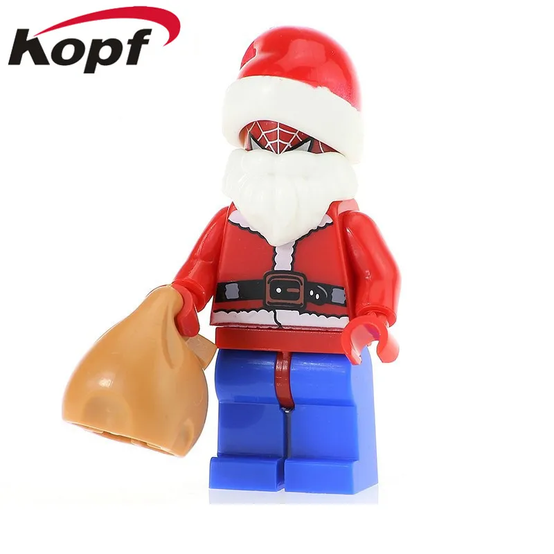 KF384 20Pcs No Box 20 шт., супергерои, Обучающие, веселое Рождество, серия X-Man, фигурки Дэдпул, лучшая модель, строительные блоки для детей, игрушки, подарок KF381 - Цвет: KF384 20Pcs No Box