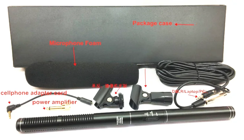 Condenser Interview Microphone Photography Mic for Video Camcorders Canon Nikon DSLR DV Camcorder 14 inches/36 centimete