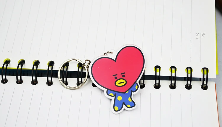 Bangtan брелок для мальчиков Корейская группа мультфильм фигура кулон брелок подарки