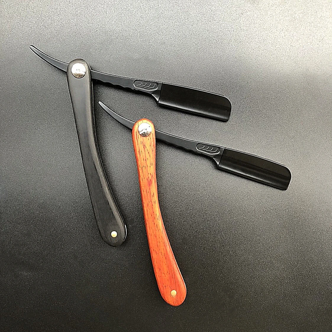 2 Styles Professional Vintage Shaving Straight Edge Barber Razor Shaver Knife For Men With Blades G1215 | Красота и здоровье