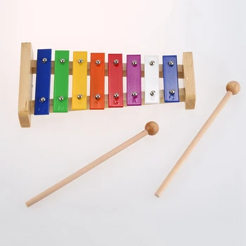 

8-Note Wooden Musical Toys Teaching Aid Child Early Educational Wisdom Development Music Instrument Baby Toys