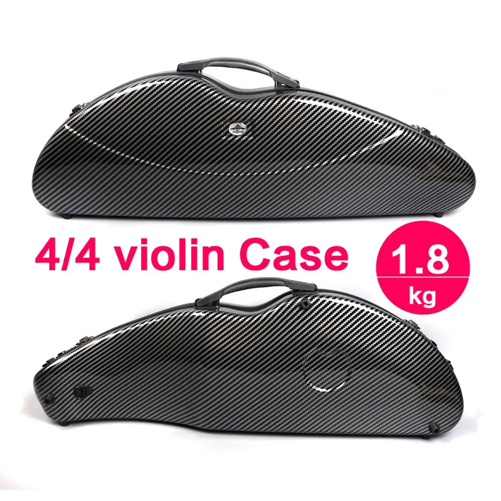 

Yinfente White/Black 4/4 Violin Hard Case Carbon Composite light&strong Two Code lock