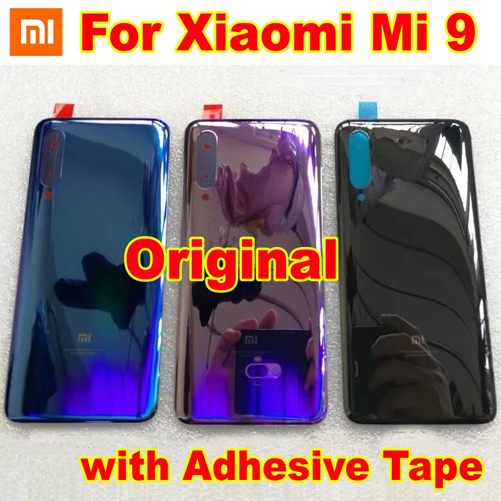 Original Xiaomi M9 Battery Cover Xiaomi Mi 9 Glass Back Cover 100