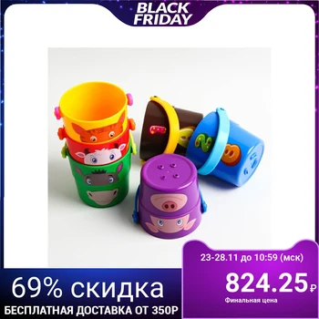 

Set of toys for bathing "Zoovederki", 6 PCs.