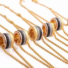 Известная марка ювелирных изделий Циркон черный керамический браслет микс три цвета cz камень вращается вращающийся браслет для женщин подарок