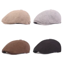 Остроконечная кепка Повседневная с защитой от ультрафиолетового излучения хлопковая льняная плоская кепка для вождения Кепка для гольфа наружные головные уборы аксессуары