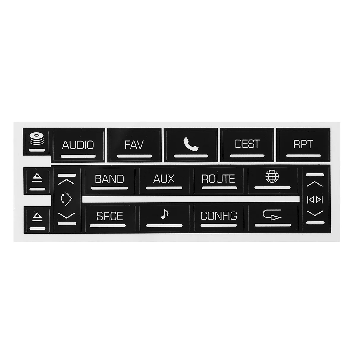 

A Set Car AC Climate Control & Radio Worn Button Repair Sticker Decals For Cadillac For Escalade EXT ESV 2007-2014 Button Repair
