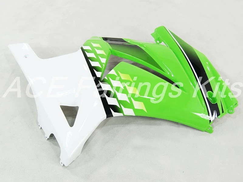 ABS обтекатель комплект подходит для Kawasaki Ninja 250 EX250 ZXR250 2008- 08 09 10 11 12 13 14 Обтекатели(литье под давлением) зеленый белый