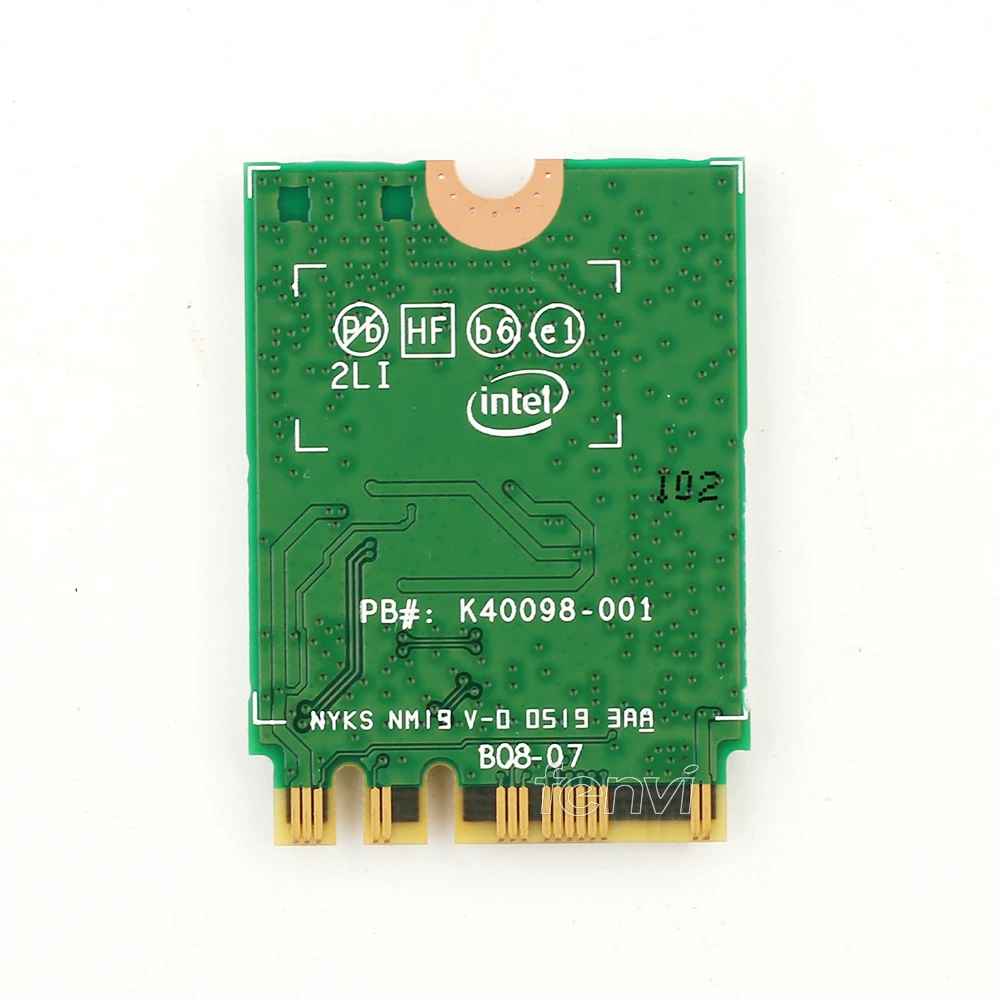 Беспроводная Wi-Fi карта двухдиапазонный адаптер для 2400 Мбит/с Intel AX200NGW NGFF M.2 BT5.0+ Intel ac9260 8265NGW 802.11ac беспроводная карта