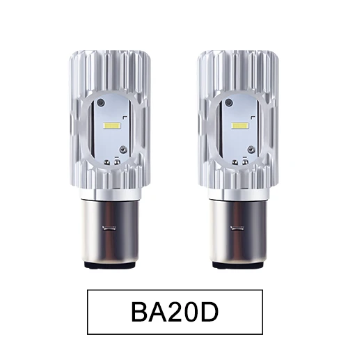 Светодиодный Ba20d мотоциклетные фары 12V 2400lm 6500 к супербелый Ba20d COB светодиодные фары противотуманные лампы для мотороллер трактор ATV - Цвет: 2pcs silver F3