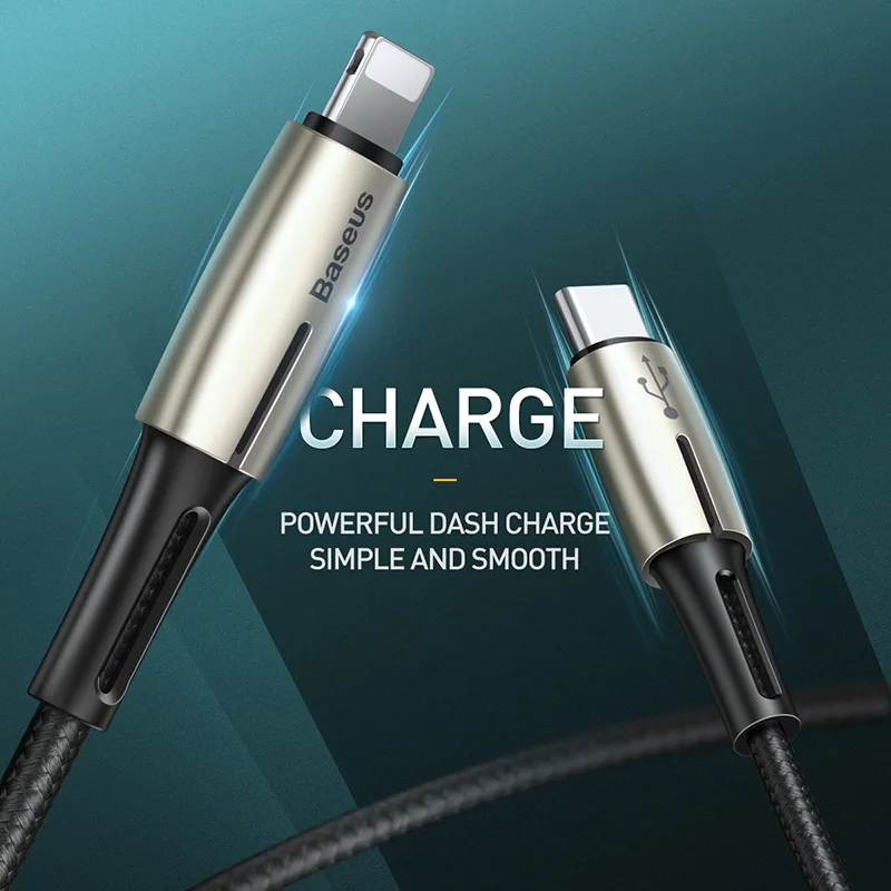 Baseus 18 Вт USB C кабель типа C в ip-порт для iPhone samsung Xiaomi PD кабель быстрой зарядки USB-C зарядное устройство мобильный телефон Usb C кабель