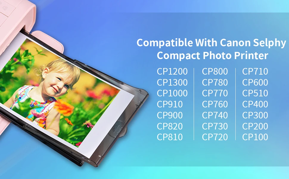 Description Picture 6 of itemInk Cartridge and Photo Paper Compatible for Photo Printer Iconic Brand Selphy CP1300 CP1200 KP-108IN 36IN 4"x6" Laminated Glossy Paper