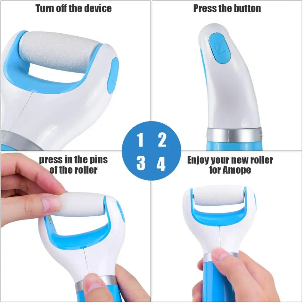 Extra Regular Coarse Foot File Refill Roller Hard Skin Remover Replacement Compatible With Electronic Pedicure for 3