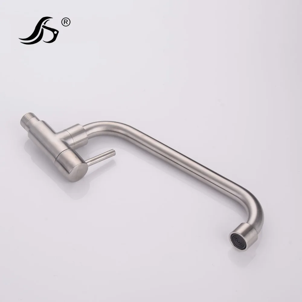 

Sanitary Ware Manufacturers Wholesale 304 Stainless Steel Wall-in Kitchen Sink Single Cold Faucet Washing Basin Horizontal