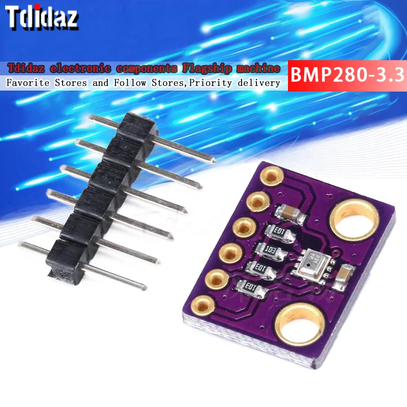 BMP280-3.3 BME280 BMP280 With Single Needle 1*6Pin 3.3V Digital Module Temperature Barometric Pressure Sensor For Arduino | Электронные