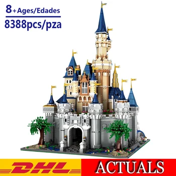 

2019 New 8388pcs Cinderella Princess Castle City set Model Building Block Kid DIY toys Christmas Birthday gift Compatible 71040