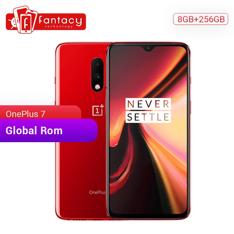 Gloabl rom OnePlus 7, 8 ГБ ОЗУ, 256 Гб ПЗУ, Смартфон Snapdragon 855, 6,41 дюймов, AMOLED дисплей, отпечаток пальца, камера 48 МП, UFS 3,0