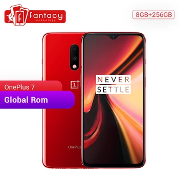 Перейти на Алиэкспресс и купить Gloabl Rom OnePlus 7 8 Гб RAM 256 ГБ ROM Смартфон Snapdragon 855 6,41 дюймов AMOLED дисплей отпечаток пальца 48MP камеры UFS 3,0