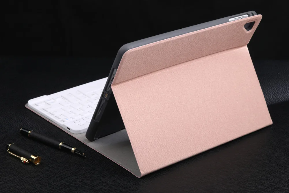 Чехол для клавиатуры съемная смарт-откидная крышка с usb-кабелем для зарядки пластик+ TPU+ PU для iPad 9,7 / Pro Air 2/1