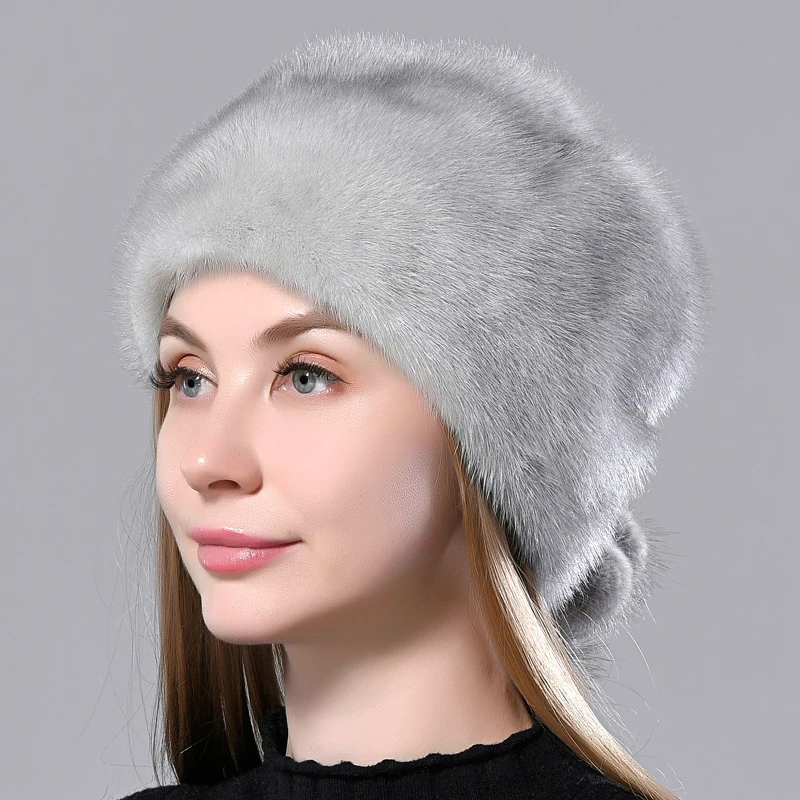 Winter Fur Hats Women Stylish Warm 