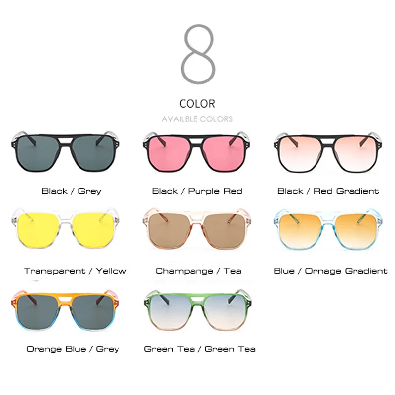 SHAUNA Retro Double Bridge Square Sunglae Women Fahion Nail Decoration Eyewear Shade UV400 Men Trending Sun_voghion.com