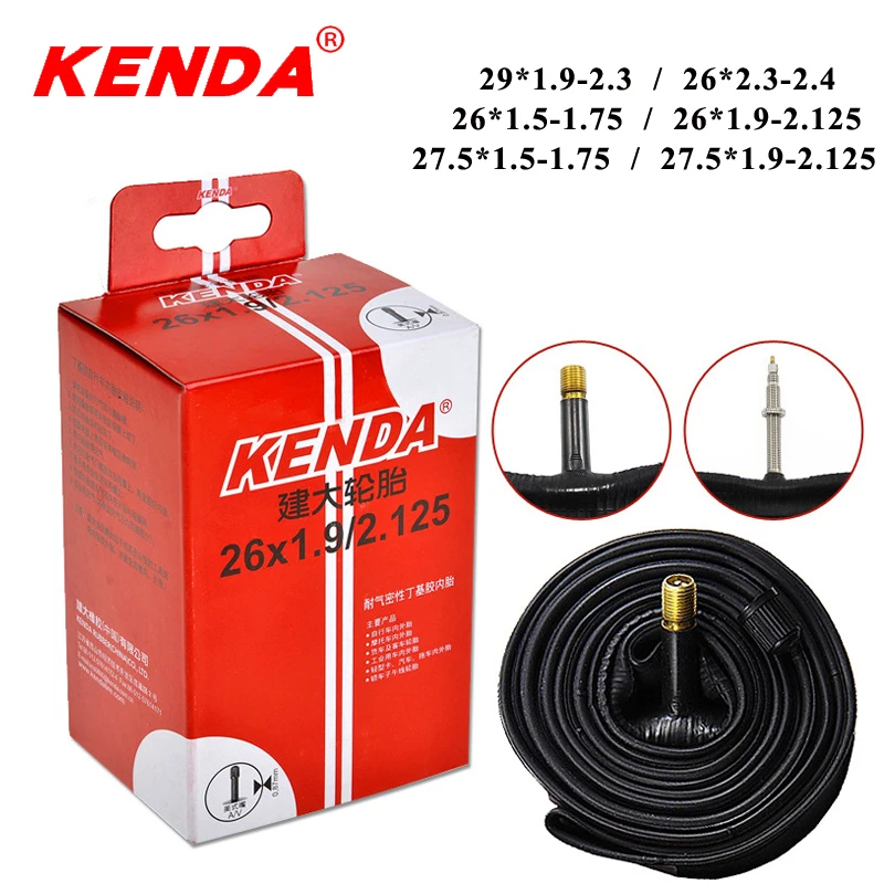 KENDA 2 шт. велосипедная внутренняя труба 26/27.5/29 камера Schrader Presta клапанная горные