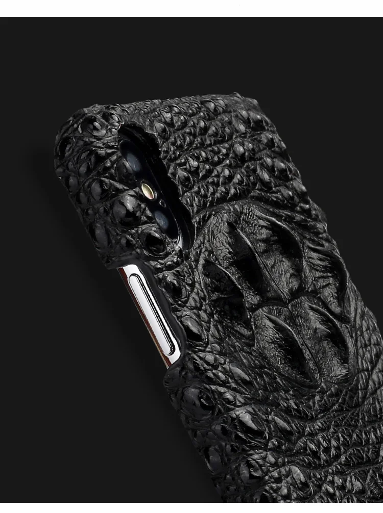 Роскошный чехол для телефона с крокодиловой текстурой для iPhone 6, 6s, 7, 8 Plus, 11 Pro, X, Xs, Max, чехол из настоящей воловьей кожи, задняя крышка для 6 p, 7 p, 8 p, чехол