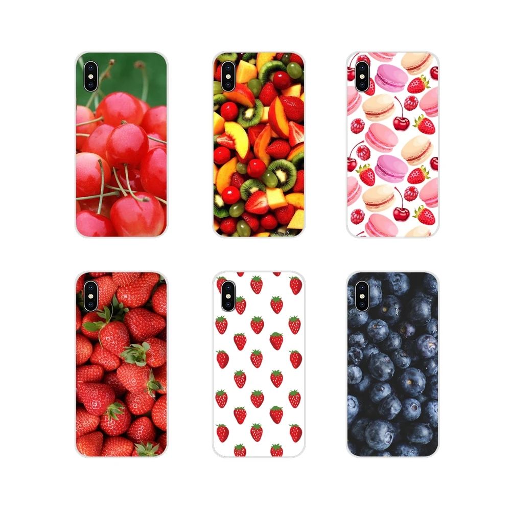 Аксессуары для телефона Чехлы летние ягоды Apple iPhone X XR XS 11 12Pro MAX 4S 5S 5C SE 2020 6S 7 8 Plus ipod 5