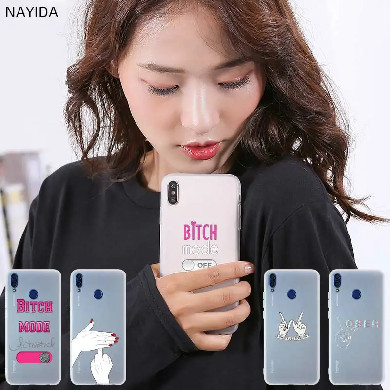 

Luxury Phone Case Cover For Huawei Honor 9 10 Lite 9X 8X Max 7a pro 8a 8C V20 PLAY 10i 20 Pro Mode on pink bitching