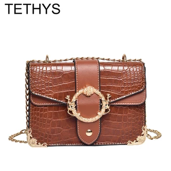 

TETHYS 2019 Ladies Hand Bags Women High Quality Leather Crossbody Bag Women Designer Stone Pattern Shoulder Bags Bolsa Feminina