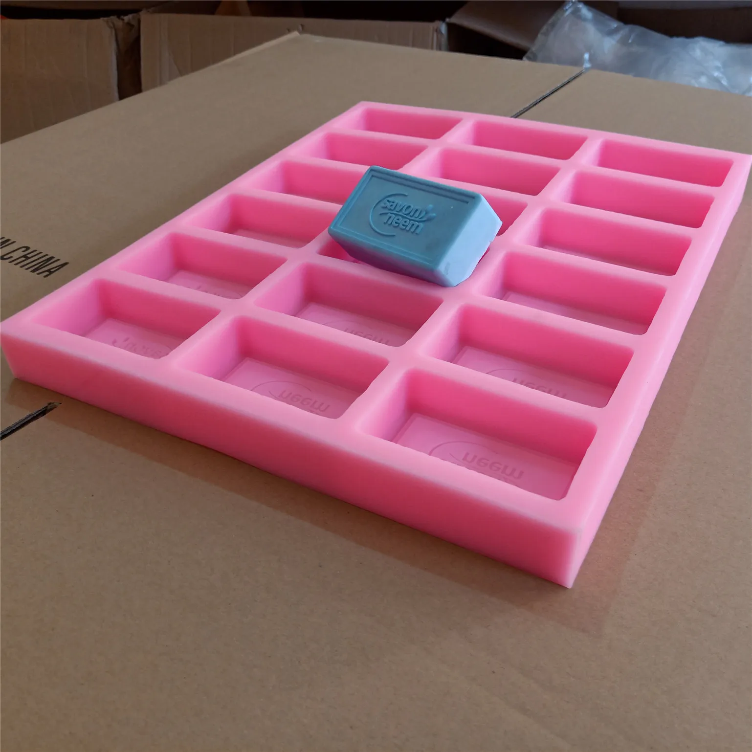 16 Cavities Bar Soap Mold Mould Customize Silicone Mold for Cold Process Natural Soap Making