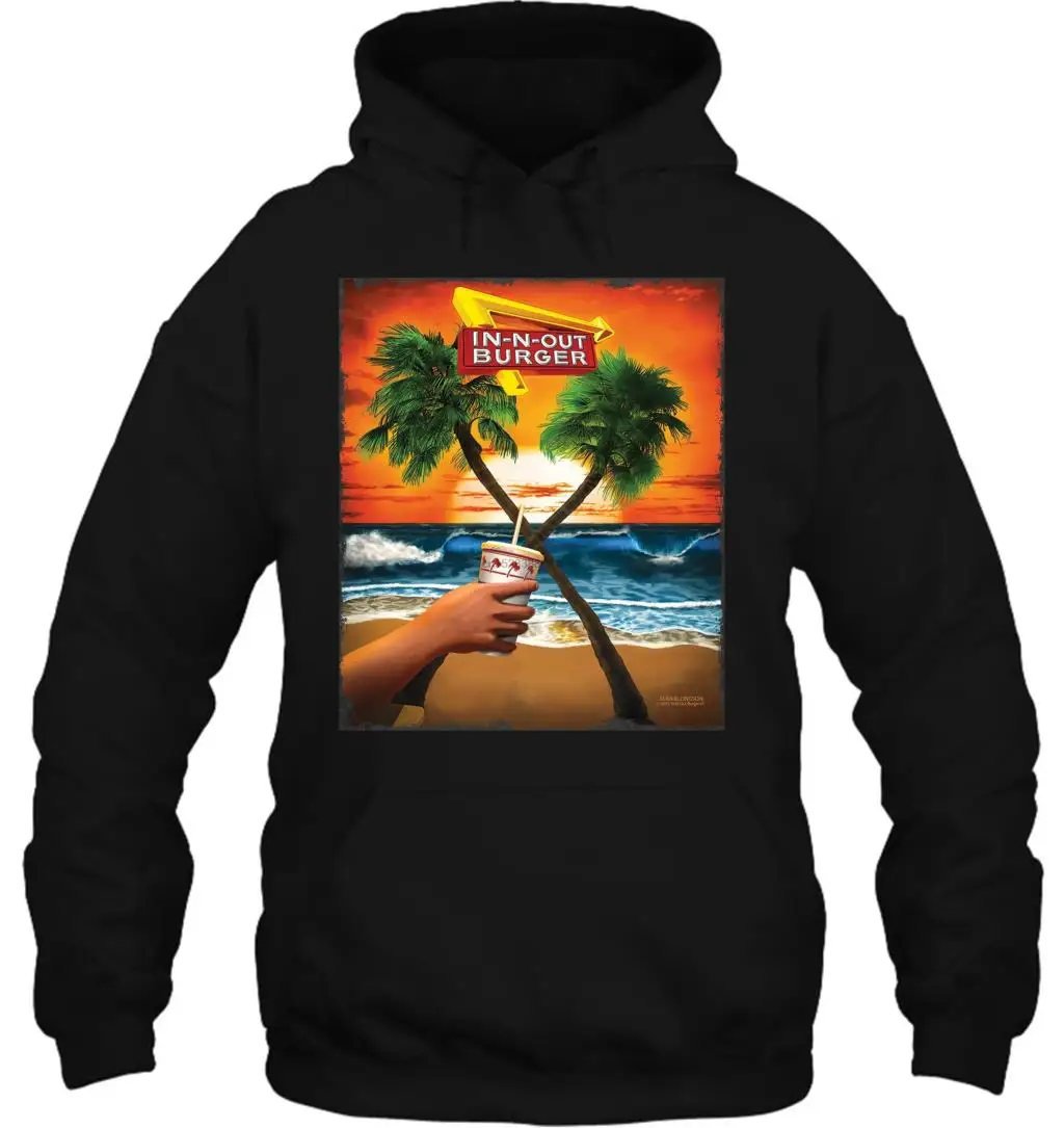 Мужская Толстовка Новинка в N OUT BURGER CALIFORNIA USA SEAN ELLINGSON женская уличная одежда