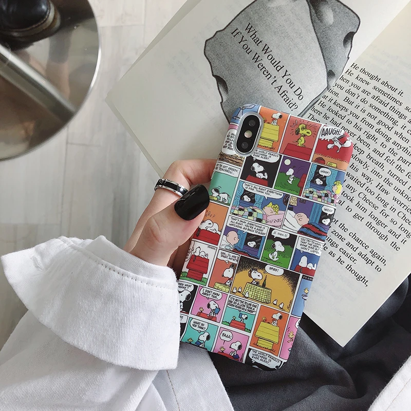 Жесткие чехлы для телефонов из поликарбоната для iphone 11Pro XS MAX X XR, милый мультяшный чехол для iphone 6, 6s, 7, 8 Plus, 11, 11 Pro, чехлы на заднюю панель