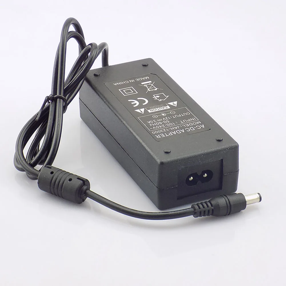 DC 12V 3A в AC 100 V-240 V конвертер адаптер CCTV блок питания для камеры трансформатор для 5050 3528 5630 Светодиодные полосы света ЕС/США штекер