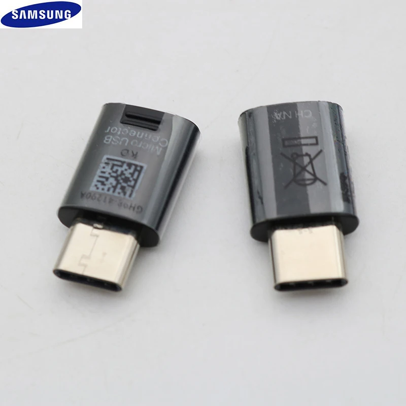 Original Samsung Micro USB To Type C Connector Adapter for Galaxy S20 S10 S8 S9+ NOTE 10 9 8 A7 A9 Jack Flash Drive | Мобильные