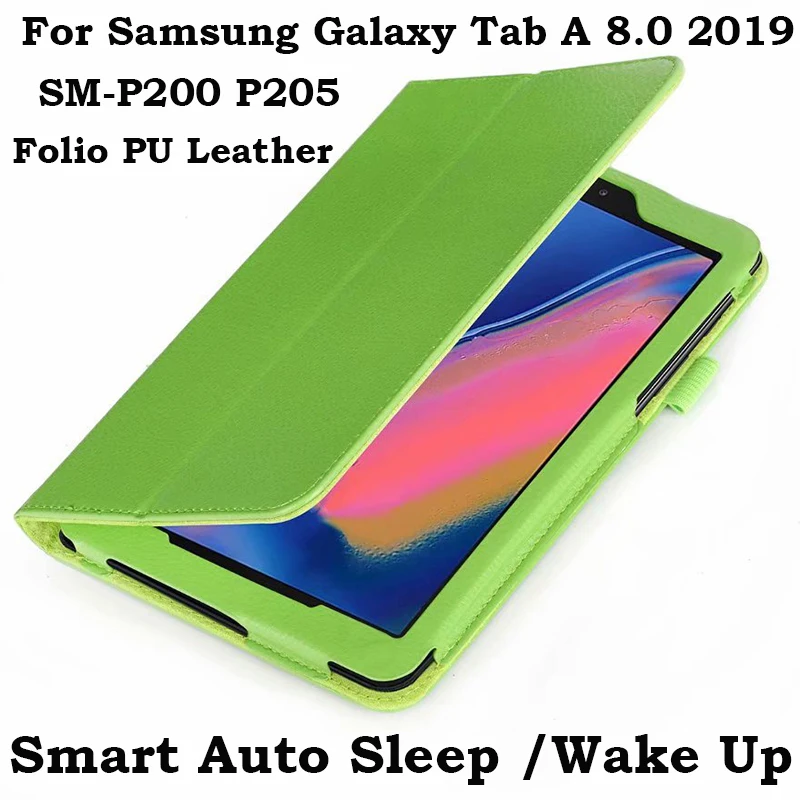 Smart Tablet Case For Samsung Galaxy Tab A 8 With S Pen 2019 8.0 Leather Flip Stand Cover SM-P200 P205 Case Auto Sleep Wake Smart Tablet Case For Samsung Galaxy Tab A 8 With S Pen 2019 8.0 Leather Flip Stand Cover SM-P200 P205 Case Auto Sleep Wake