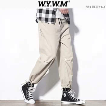 

Wywm Patchwork Men Casual 2020 Hip Hop Cargo Pants Mens Loose Solid Ankle-Length Pants Male Streetwear Trousers Buttoms Oversize