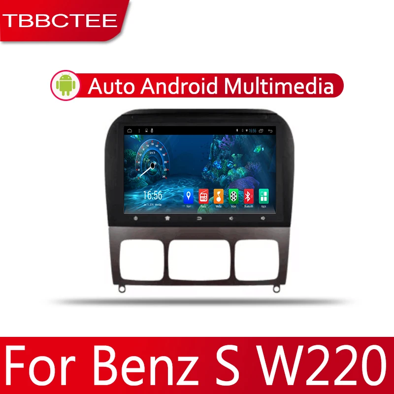 Top Android 2 Din Car radio Multimedia Video Player auto Stereo GPS MAP For Mercedes Benz S Class W220 1995~2005 Media Navi Navigati 2