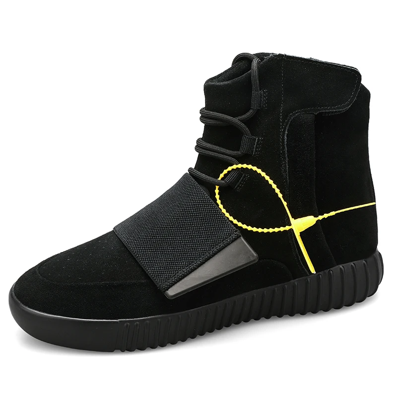 Новое поступление большие размеры kanye 750 Тройная черная серая резинка мужские