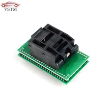 QFP48 MCU Programmer compatiable STM32 Programmer Pitch 0.5mm IC Body Size 7x7mm Test Socket Adapter QFP48 MCU Programmer compatiable STM32 Programmer Pitch 0.5mm IC Body Size 7x7mm Test Socket Adapter