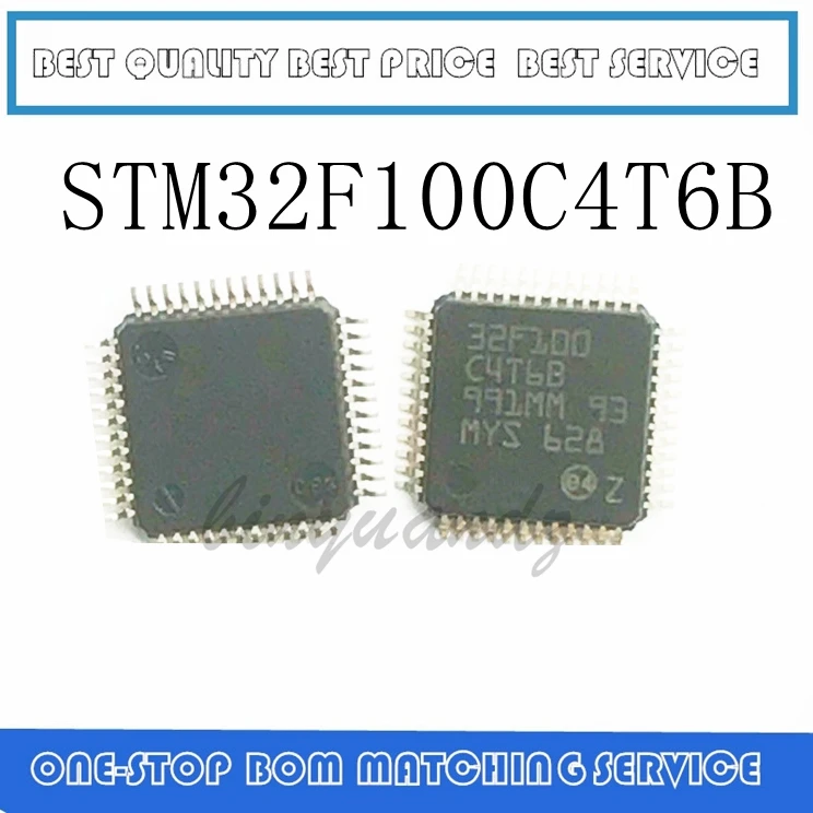 50 шт./лот STM32F100C4T6B STM32F100C4T6 32F100 C4T6 LQFP-48 микроконтроллер лучшего качества