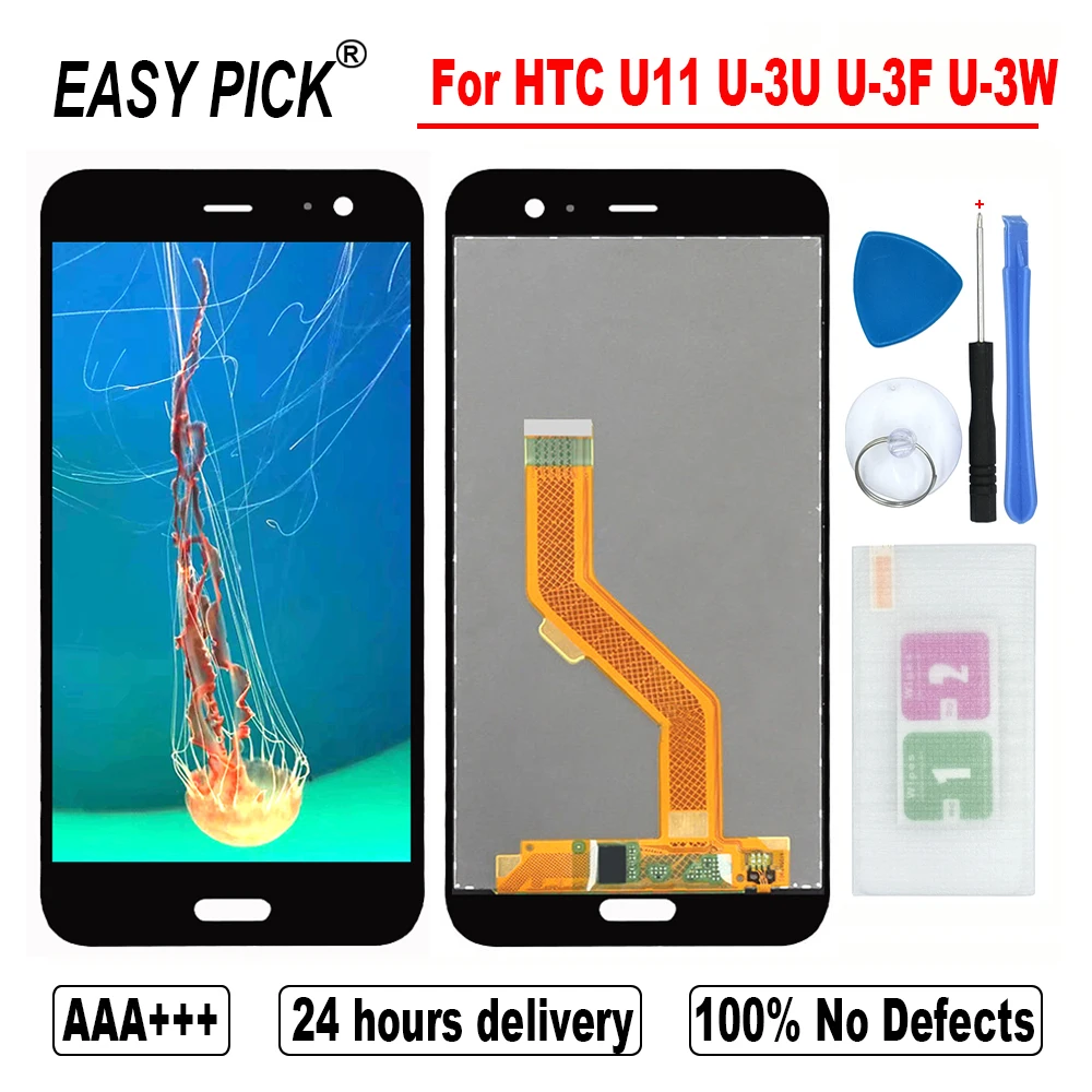 5 &quotдля HTC U11 U-3u U-3f U-3w ЖК-дисплей кодирующий преобразователь сенсорного экрана в