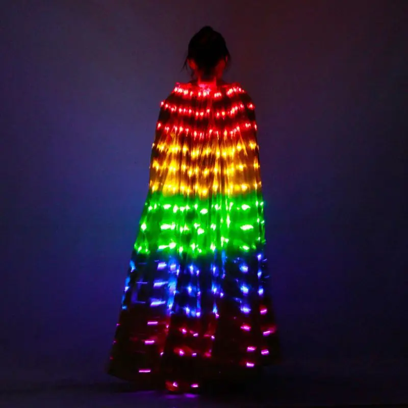 

LED Dance Wings Luminous Dance Props Belly Dance Costumes Dancer Stage Costumes Luminous Wings 360 Degree