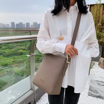 

Women's Bag Large Capacity Bucket Bag Women's New Single Shoulder Slant Handbag Fashion Leisure Bag