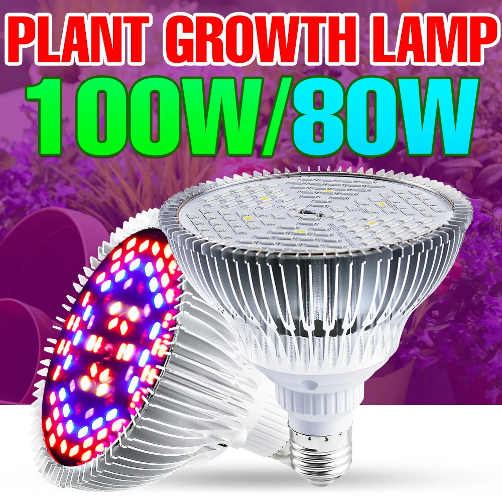 LED Grow Lights Panel LED Cultivo Full Spectrum LED Grow E27 LED Plant Growth 