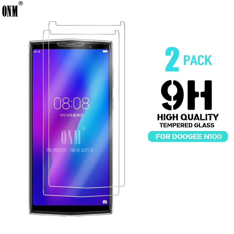 

2 Pcs Tempered Glass For DOOGEE N100 Glass Screen Protector Premium Tempered Glass on the For DOOGEE N100 Protective Film