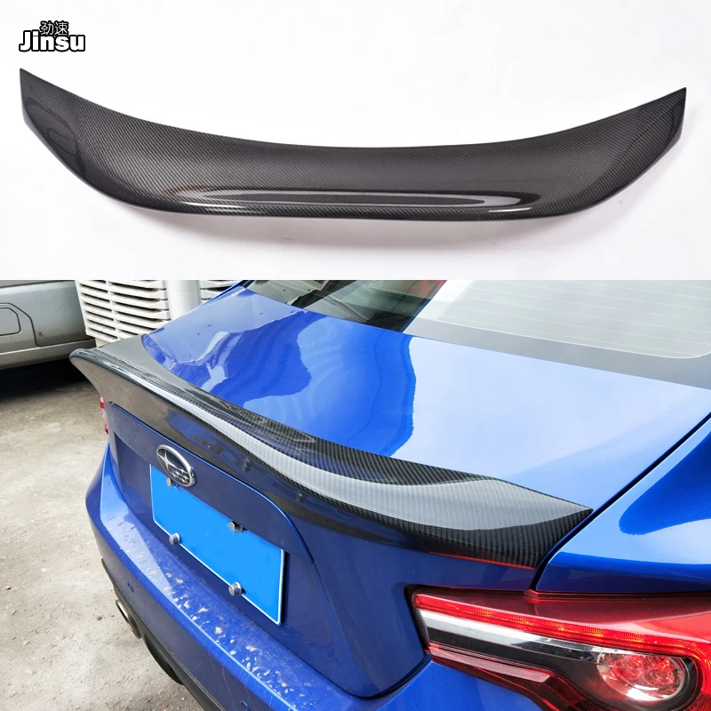 

For Toyota 86 2012-2015 LEG style Carbon fiber rear trunk spoiler lip For Scion GT86 For Subaru BRZ Car styling back wing